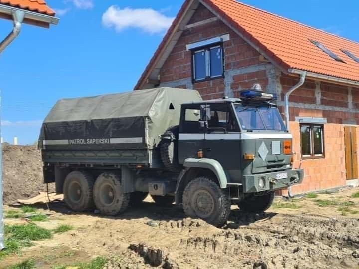 Niebezpieczne pamiątki z czasów wojny przy placu budowy domków jednorodzinnych
