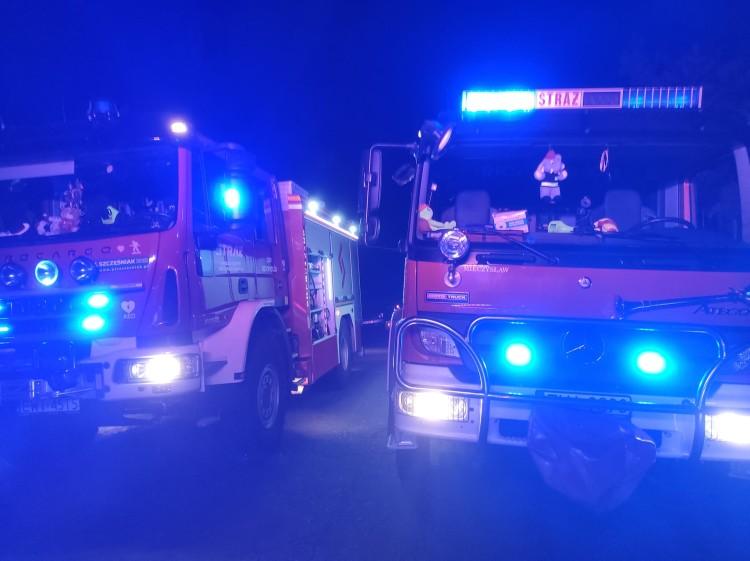 Karambol na A4. Lądował śmigłowiec. Droga jest zablokowana