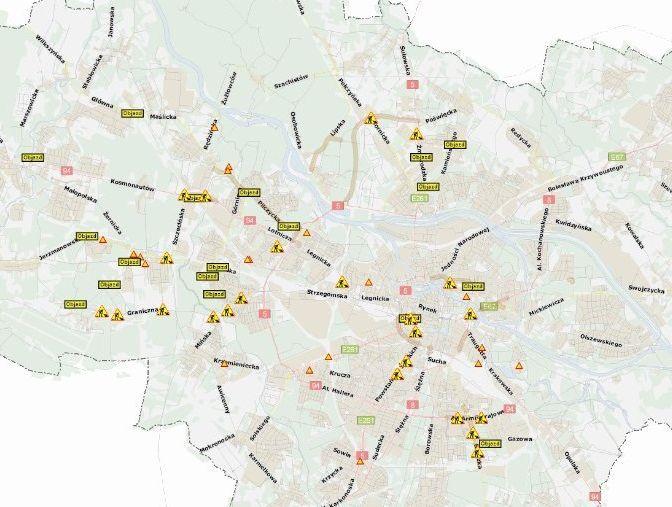 Internetowa mapa utrudnień drogowych już działa