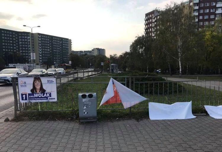 Konflikt w Koalicji Obywatelskiej o zniszczone plakaty wyborcze