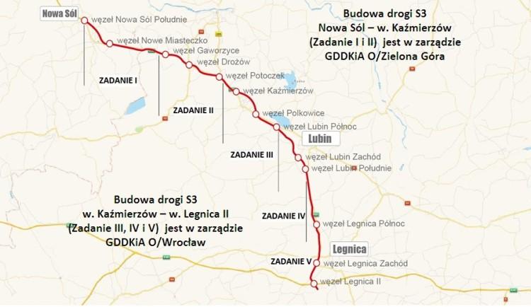 Za rok ma być gotowa dolnośląska trasa S3. Ale szanse na to maleją