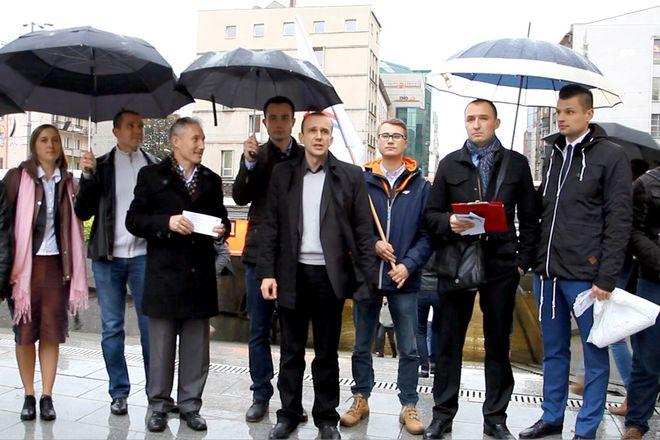 Prawicowcy zablokowali przejście Świdnickie w ramach kampanii wyborczej