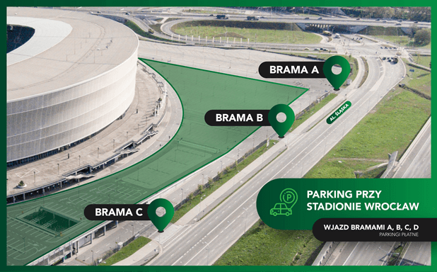 Parking prze Stadionie Wrocław będzie ogólnodostępny