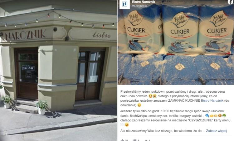 Pub z Wrocławia zamyka kuchnię. Powodem ceny cukru