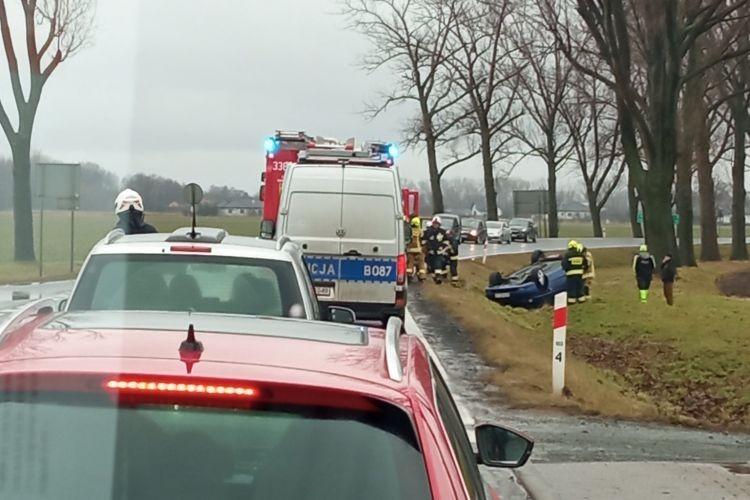Wypadek na krajowej 