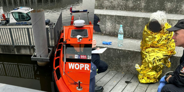 Wrocław: WOPR w akcji. Nietrzeźwi pływacy i kobieta, która utknęła na kamieniu