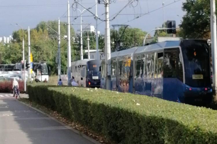 Zderzenie tramwaju i rowerzysty. Przejazd był zablokowany