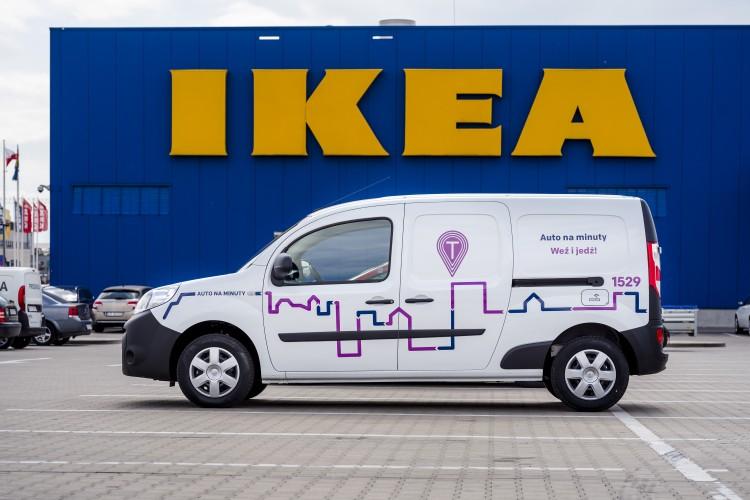 Od teraz Traficar oferuje samochody typu VAN na minuty. Są dostępne pod Ikeą
