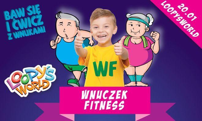 Lekcja wf dla babci i dziadka w dziecięcym parku rozrywki 