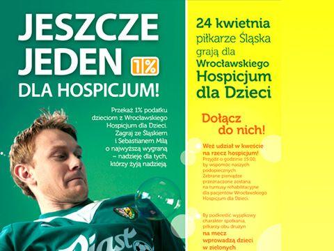 Piłka nożna: Śląsk gra dla Hospicjum