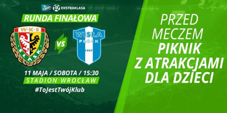 Trwa sprzedaż biletów na mecz Śląska Wrocław z Wisłą Płock