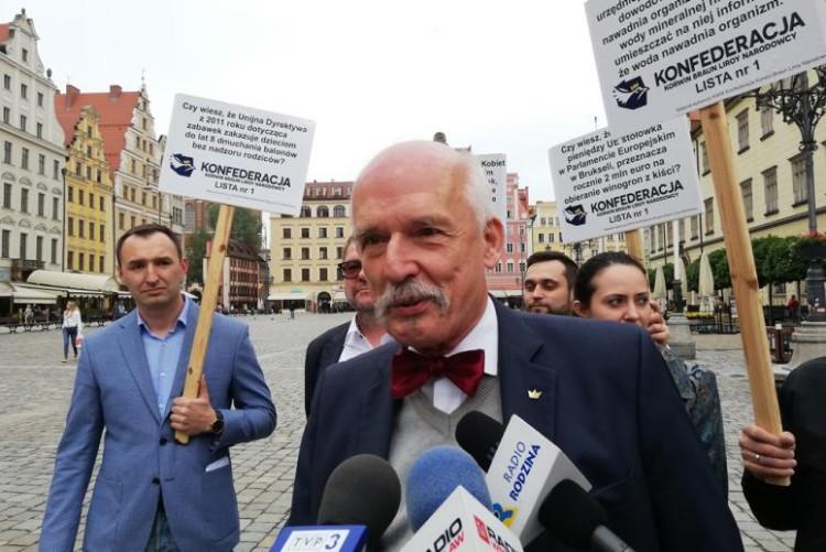 Janusz Korwin-Mikke we Wrocławiu. Przyjeżdża zaraz po świętach