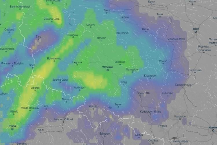 Na Dolny Śląsk nadciąga niż Dagmar. Będzie sporo deszczu