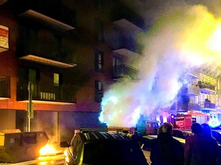 Podpalacz na pl. Grunwaldzkim. W Sylwestra doszło do kilku podpaleń [ZDJĘCIA, WIDEO]
