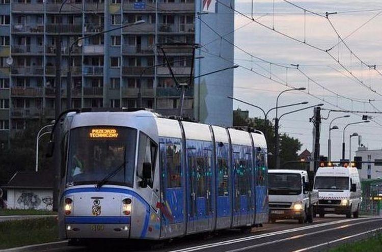 Zderzenie samochodu z tramwajem na Kozanowie