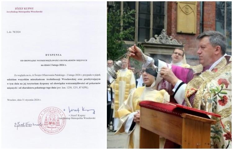 Wrocław: Biskup zdecydował, że dziś wolno jeść mięso. Mamy święto!