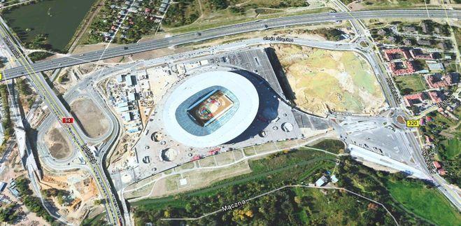 Wrocławski stadion w końcu pojawił się na mapach z kosmosu