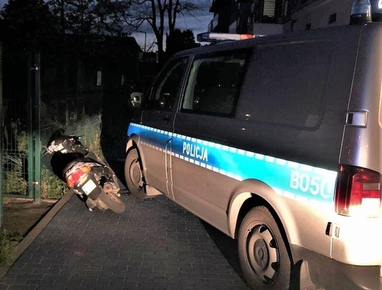 Pijany 25-latek uciekał na skuterze przed policją [ZDJĘCIA]