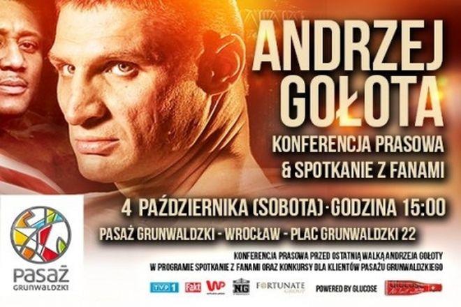 W sobotę Andrzej Gołota spotka się z wrocławianami przed swoją pożegnalną walką