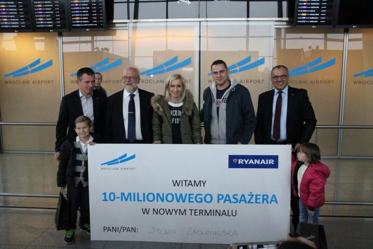 10 milionowy pasażer na wrocławskim lotnisku