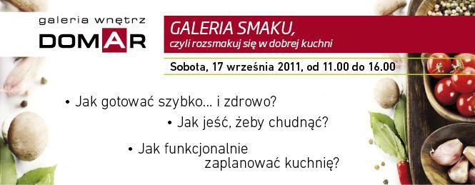 Będzie pysznie w Galerii Wnętrz Domar!