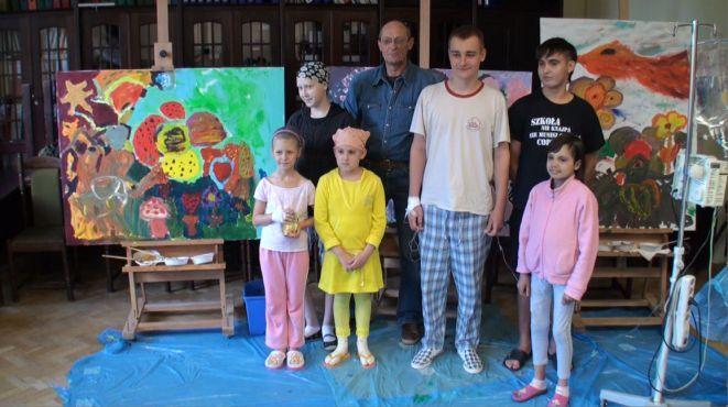 Spotkanie małych pacjentów z Andrzejem Jarodzkim