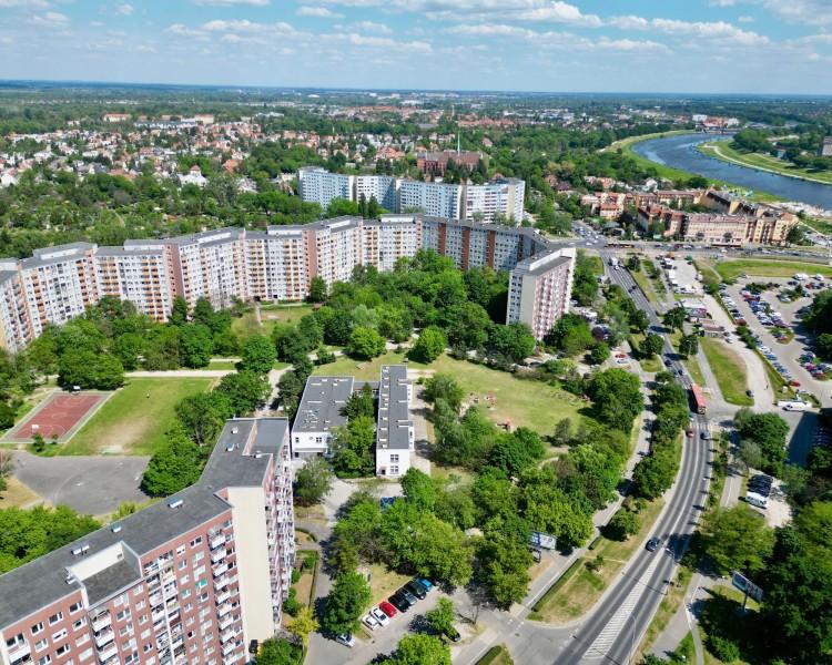 Wrocław z góry - Wrocławskie osiedla z lotu ptaka: Różanka