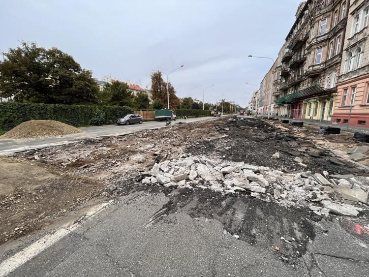 Zobaczcie ul. Pomorską podczas przebudowy. Duże zmiany [ZDJĘCIA]