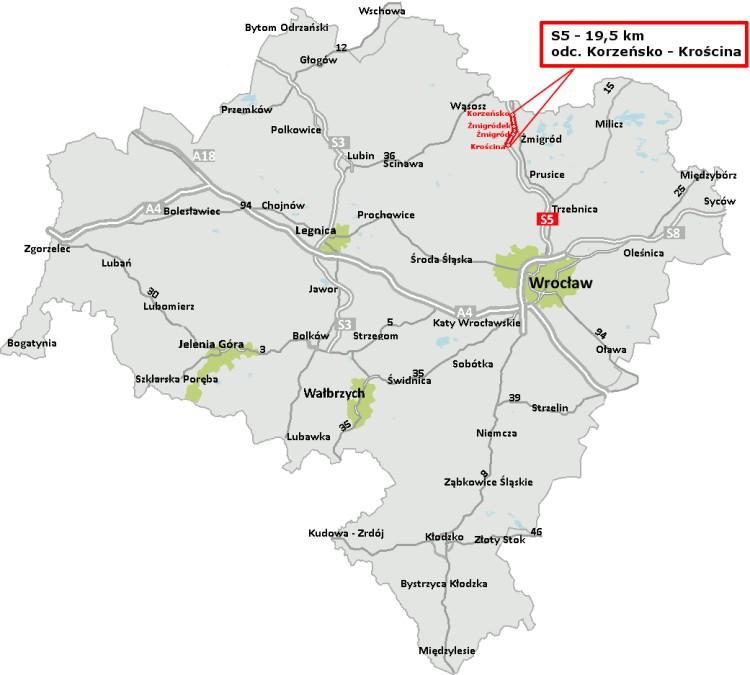 Pierwszy odcinek drogi S5 na Dolnym Śląsku oddany do ruchu. Kiedy reszta? [ZDJĘCIA, MAPKA]