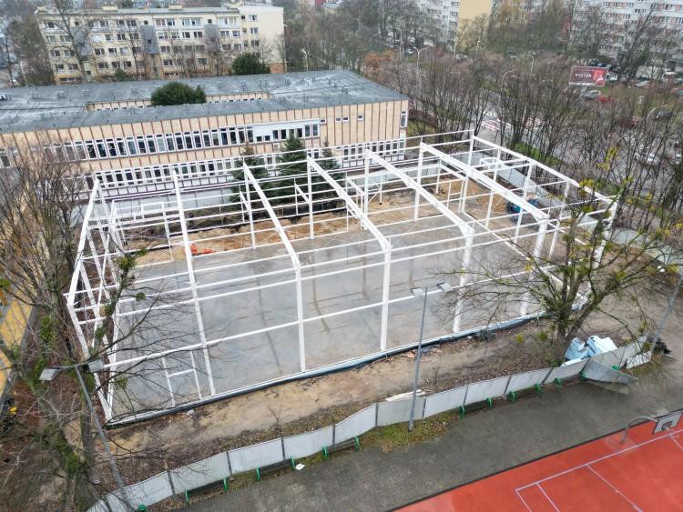 Wrocław: Tak powstają korty i hala do tenisa przy Trwałej
