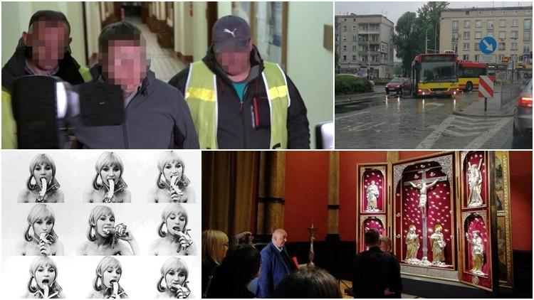 Areszt dla taksówkarza, prezentacja srebrnego ołtarza i manifestacja z bananami [PODSUMOWANIE DNIA]