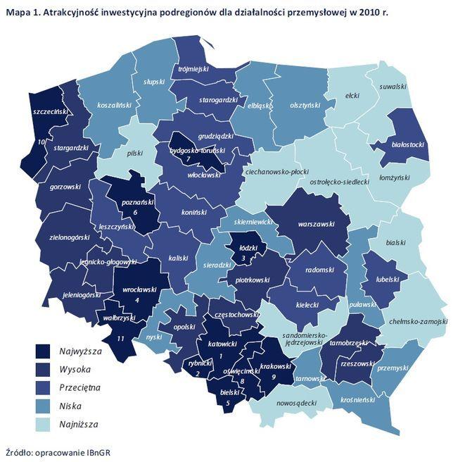 Gdzie inwestować w Polsce: nasz region poza podium