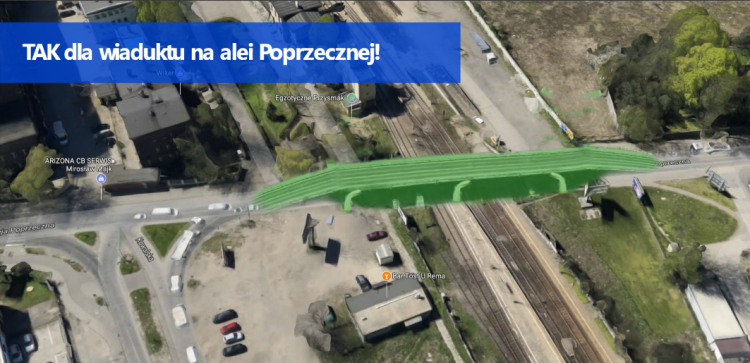 Miasto rozważy budowę wiaduktu na Poprzecznej