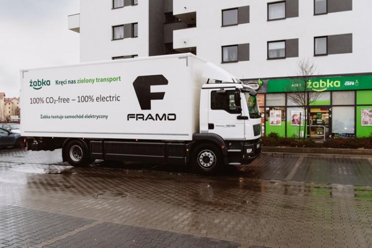 Po Wrocławiu jeździ największa elektryczna ciężarówka. To Framo e-truck