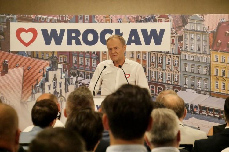 Donald Tusk we Wrocławiu: 