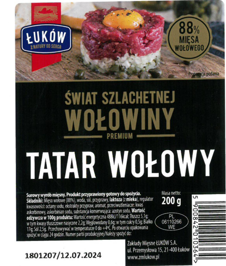 Dwie groźne bakterie w tatarze. Sklepy wycofują mięso