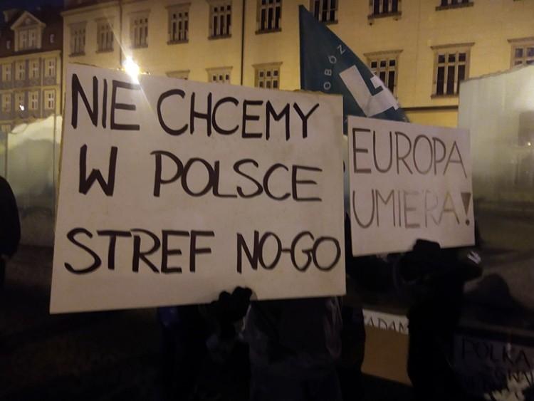 Tak ONR zamanifestował wsparcie dla żołnierzy z granicy [ZDJĘCIA, WIDEO]