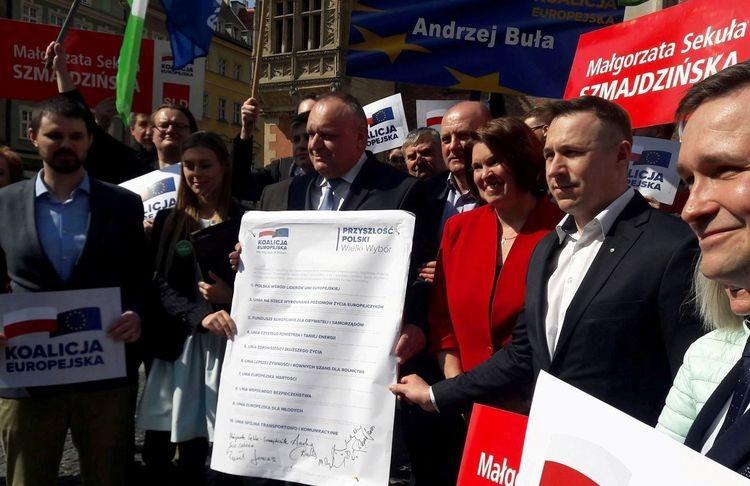 Koalicja Europejska przedstawiła program. Chcą, żeby Polska była wśród liderów Europy