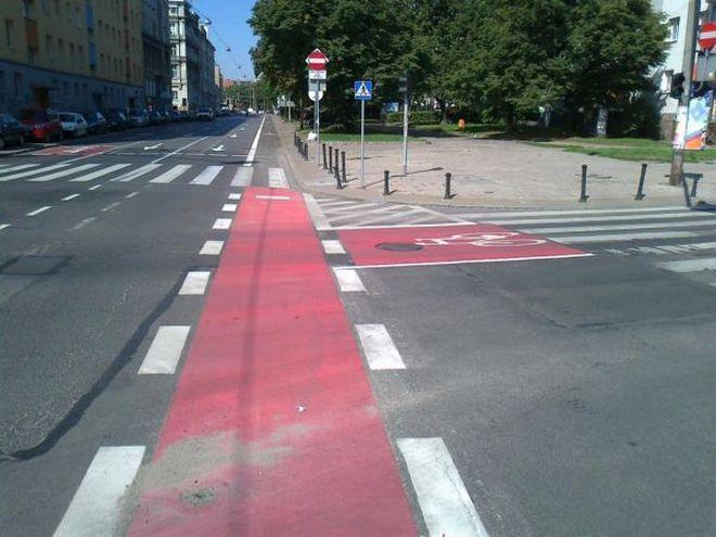 Rowerowy Wrocław: czekamy na przedłużenie kontrapasa do placu Kościuszki!