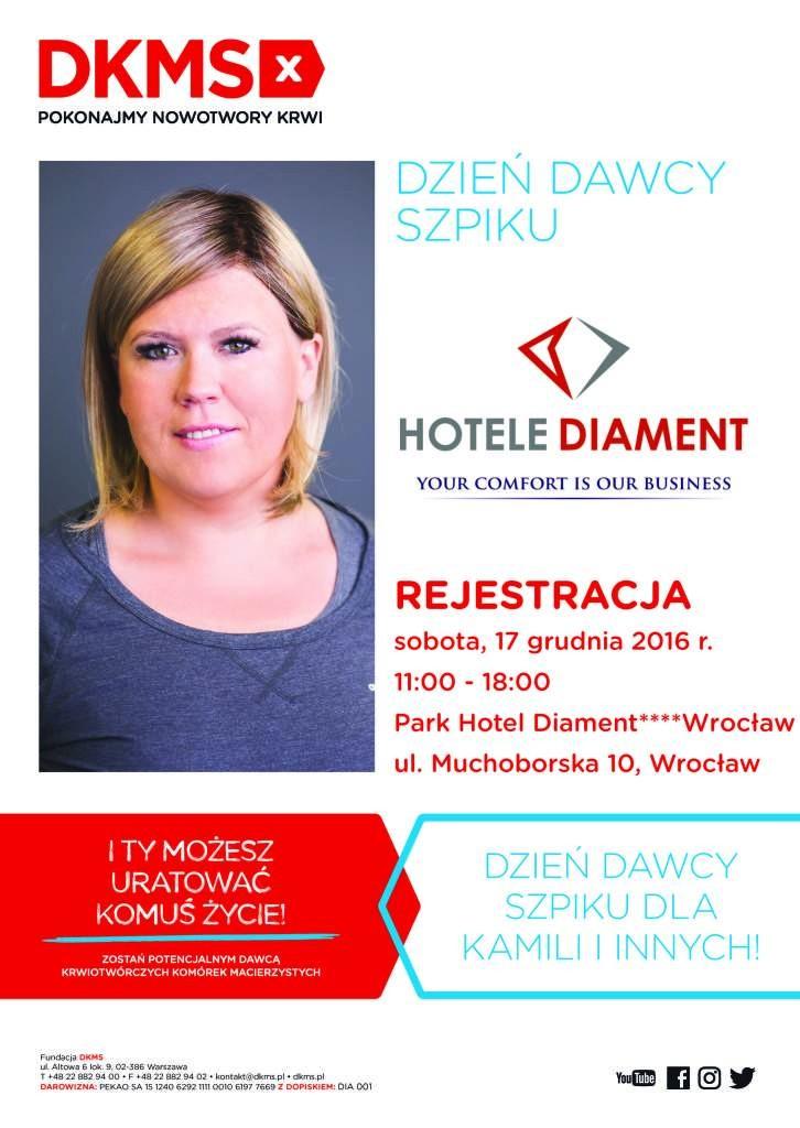 „Dzień Dawcy Szpiku dla Kamili i Innych” w najbliższą sobotę