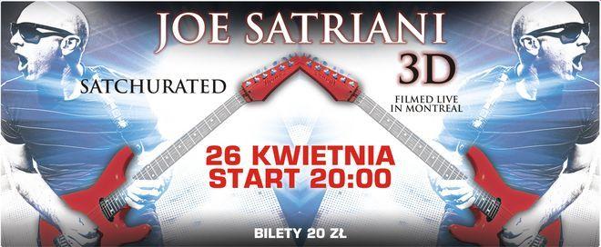 Joe Satriani w 3D - koncert legendarnego gitarzysty w Multikinie