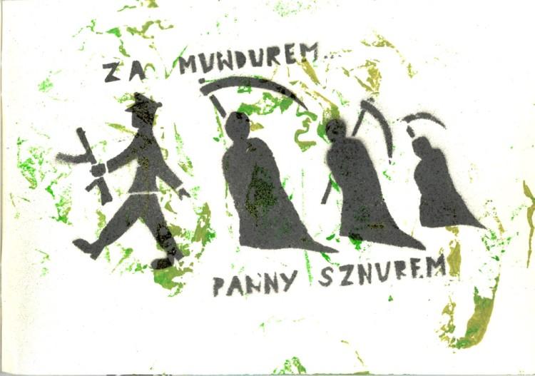 Graffiti w Centrum Historii Zajezdnia