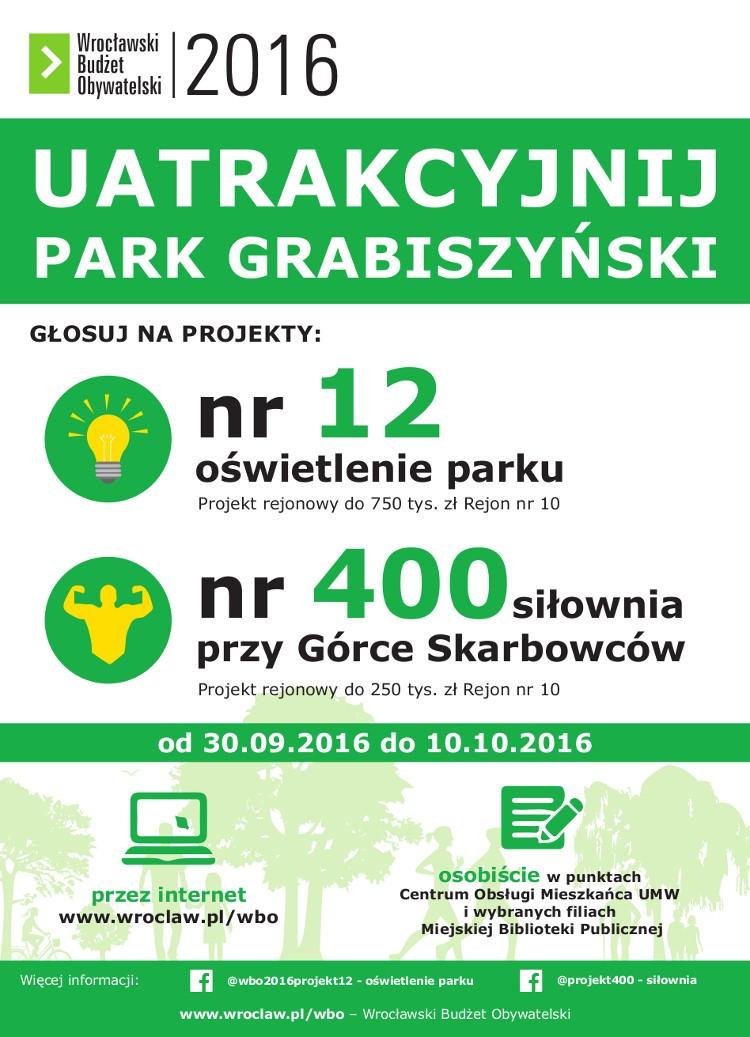 WBO 2016: Oświetlenie Parku Grabiszyńskiego