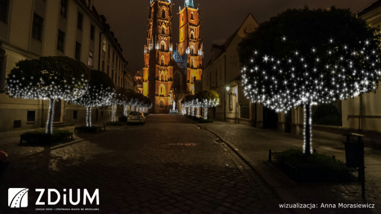Wrocław: tak będzie wyglądała tegoroczna iluminacja świąteczna [WIZUALIZACJE]