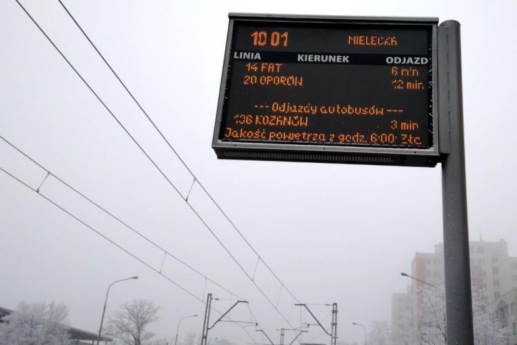 Na przystankach można sprawdzić, czy jest smog