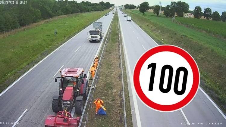 Uwaga! 100 km/h na autostradzie A4 pod Wrocławiem