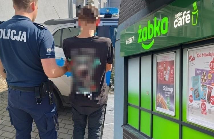 Pijany Ukraniec okradł Żabkę. Uciekł prosto pod komendę policji