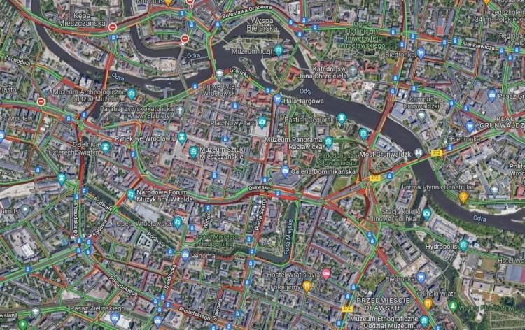 Gigantyczny korek w centrum Wrocławia!