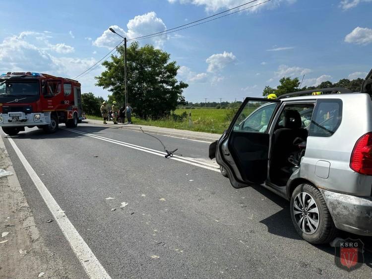 Karambol na drodze Wrocław - Oława. Są ranni, trasa była zablokowana