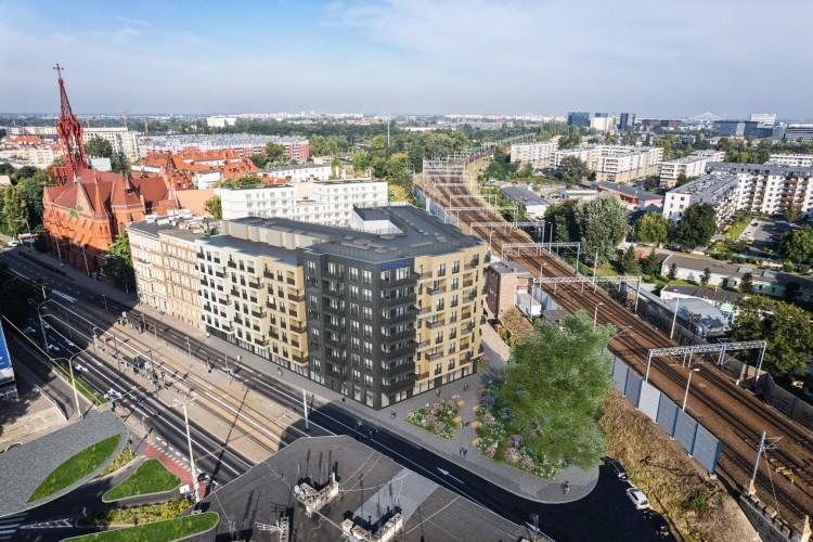 Wrocław: Nowy hotel rośnie przy ulicy Grabiszyńskiej. Będą też usługi